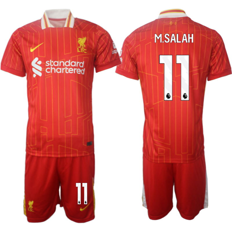 Men 2024-2025 Club Liverpool home red 11 Soccer Jersey
